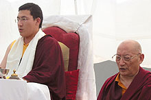 Khenchen Rinpoche and Gyalwa Karmapa